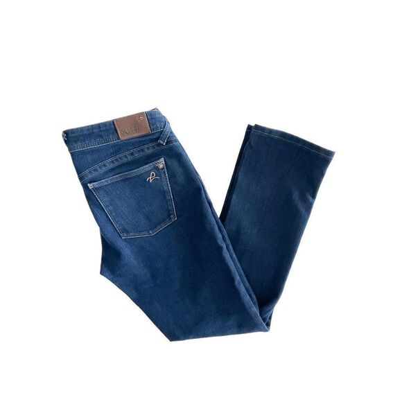 DLI961 Womens Denim Jeans Kate Slim Straight Cut Blue Wash Size 28 - Picture 1 of 13